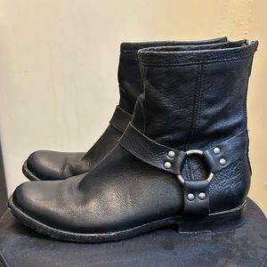 FRYE Phillip Black Genuine Leather Boots